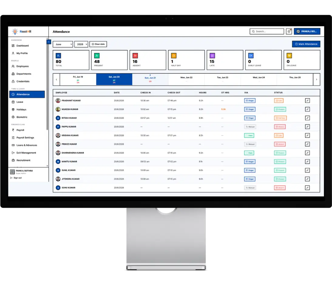Attendance Tracking