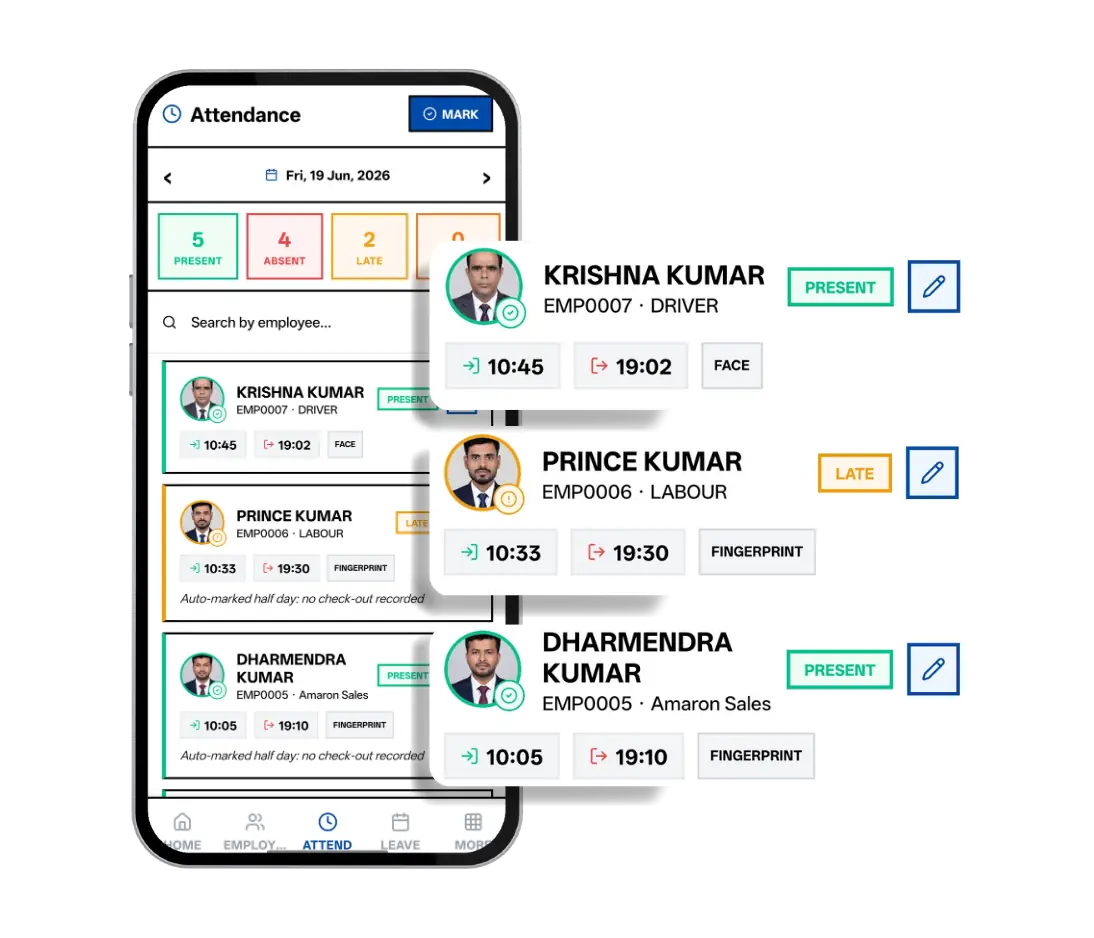 Automatic Attendance Processing